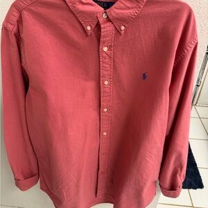 Polo Ralph Lauren Men's Pink Button-Down Shirt